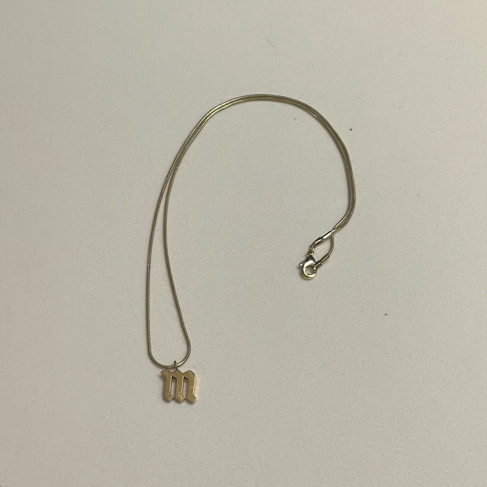 Initial necklace